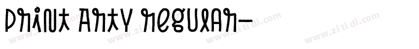 Print Arty Regular字体转换